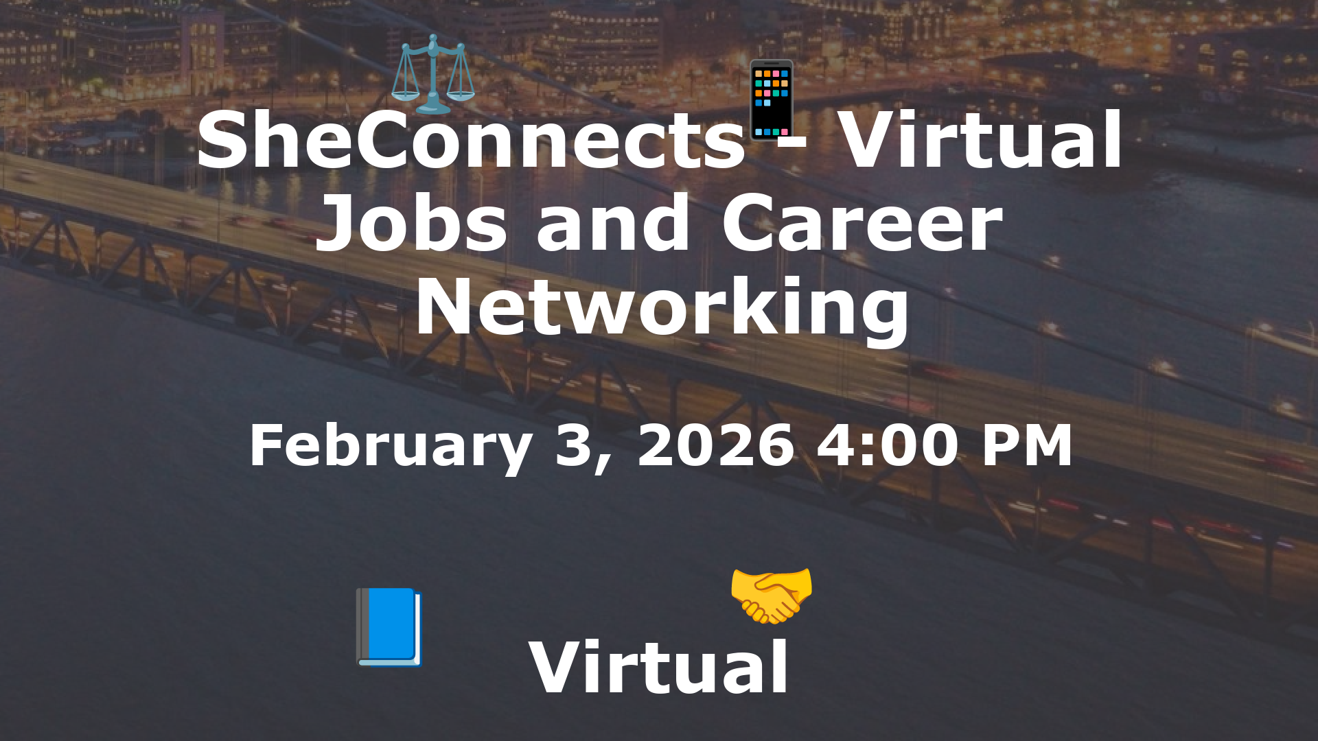 SheConnects - Virtual Jobs and Career Networking event image